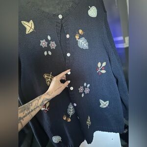 oversized vintage knit cardigan